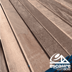 Lambourde rabotée aboutée 2.90 ml x 4.2 x 6.5 cm - Kapur - classe 4 naturel